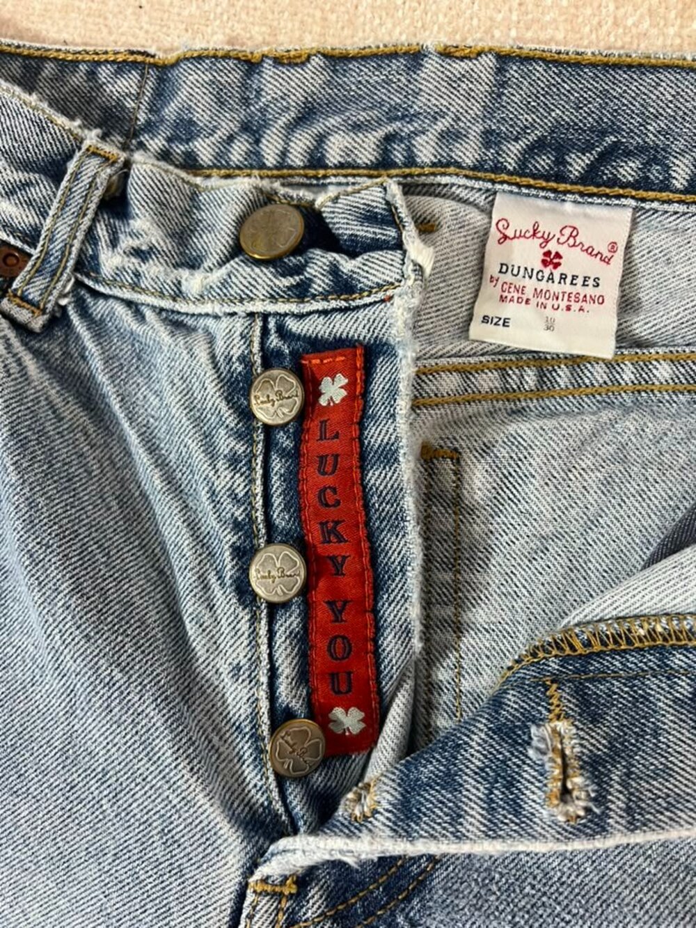 VTG Y2K Lucky Brand 269 Lucky You Low Rise Bootcut Jeans 10/30 - Picture 10 of 13